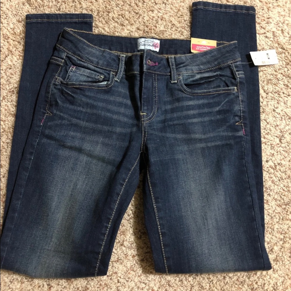 Aeropostale super low rise jeggings 5/6 R